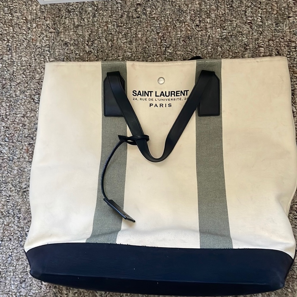 Saint Laurent canvas tote